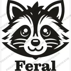 Feral Raccoon SVG PickSVG
