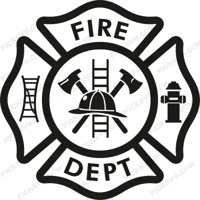Fire Dept Maltese Cross SVG PickSVG Fire Dept Maltese Cross SVG PickSVG