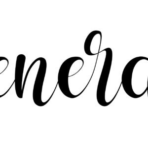 Generals Mascot Hand Lettered SVG