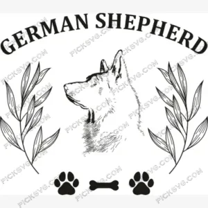 German Shepherd Dog SVG