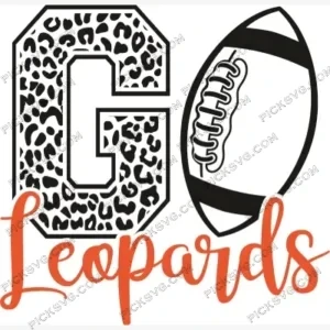 Go Leopards Football SVG PickSVG