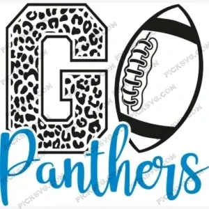 Go Panthers Football SVG