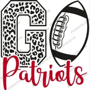 Go Patriots Football SVG