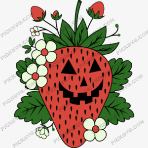 Halloween Strawberry Svg