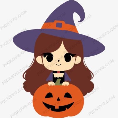 Hand Drawn Cute Witch Svg - PickSVG Hand Drawn Cute Witch Svg