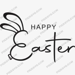 Happy Bunny Ear Svg - PickSVG