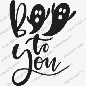 Happy Halloween Boo to you svg