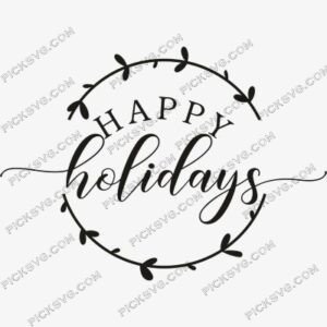 Happy Holidays Circle