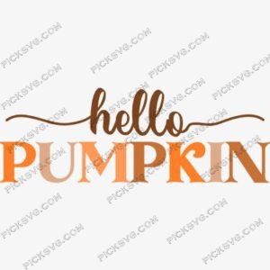 Hello Pumpkin Halloween svg