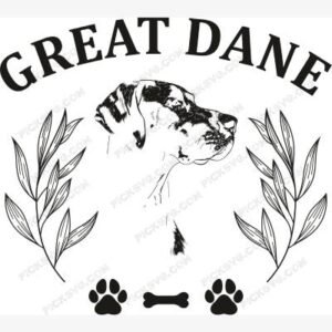 Great Dane Dog SVG