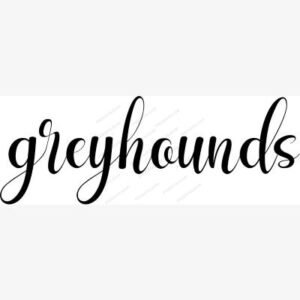 Greyhounds Mascot Hand Lettered SVG