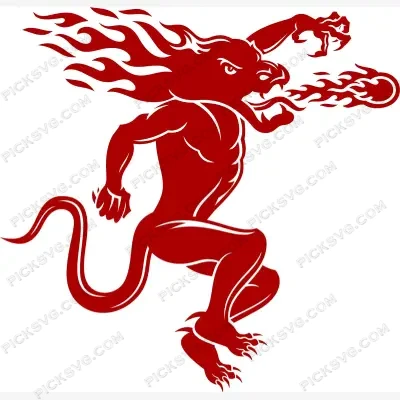 Fireball Lion SVG PickSVG Fireball Lion SVG - Animal Svg