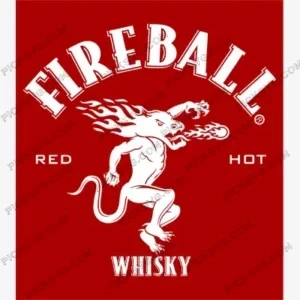 Fireball Whisky Red SVG PickSVG