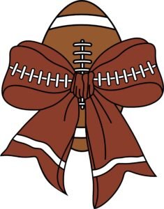 Football Coquette Bow SVG – Digital Download