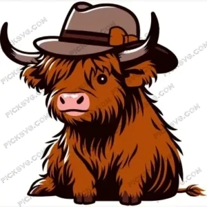 Highland Cow SVG PickSVG