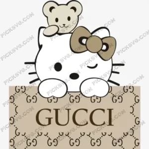 Inspired Kitty Gucci SVG PickSVG