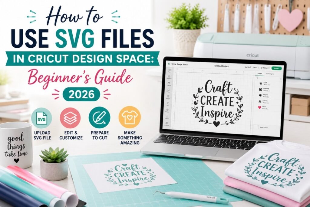 How to Use SVG Files in Cricut Design Space Beginner’s Guide 2026