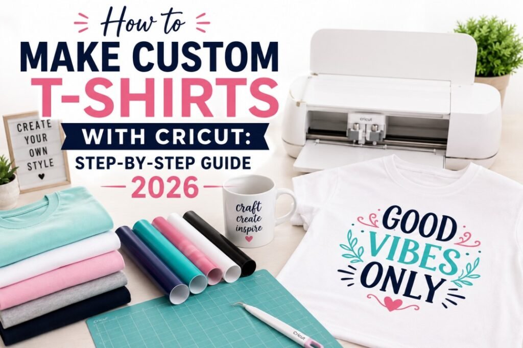 How to make custom t-shirts with Cricut using SVG files and iron-on vinyl - step-by-step guide 2026 by PickSVG.com