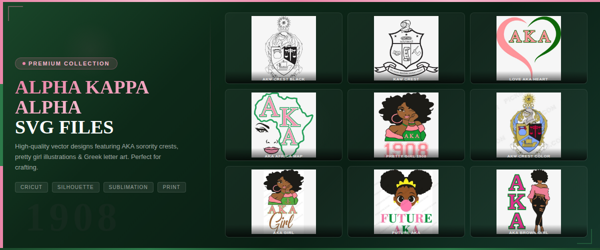 Alpha kappa alpha Svg
