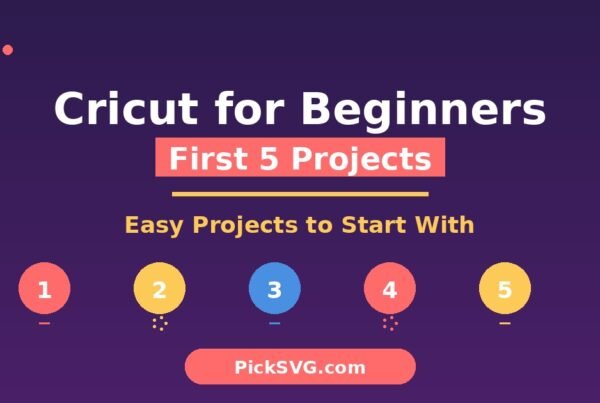 Cricut for beginners - 5 easy first projects including vinyl decals, greeting cards, iron-on shirts, labels and home decor signs