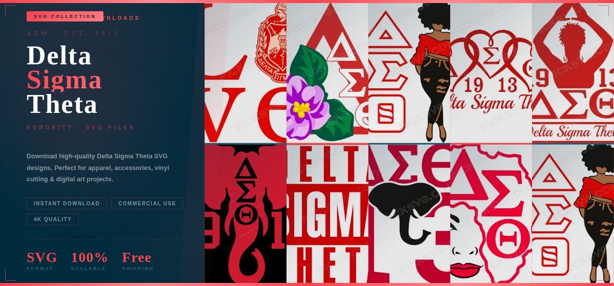 Delta sigma theta Svg
