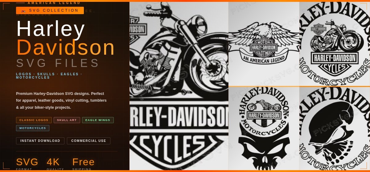 Harley davidson Logos Svg
