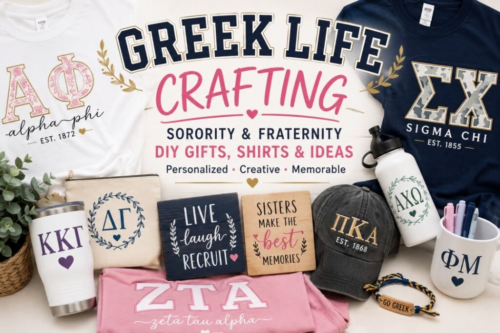 Greek life crafting guide — DIY sorority and fraternity shirts, tumblers and gifts (PickSVG)